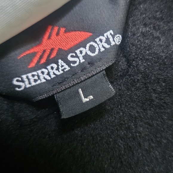 vintage button-up fleece crew jacket 1990s TV Chicago Hope Sierra Sport L - Picture 7 of 10